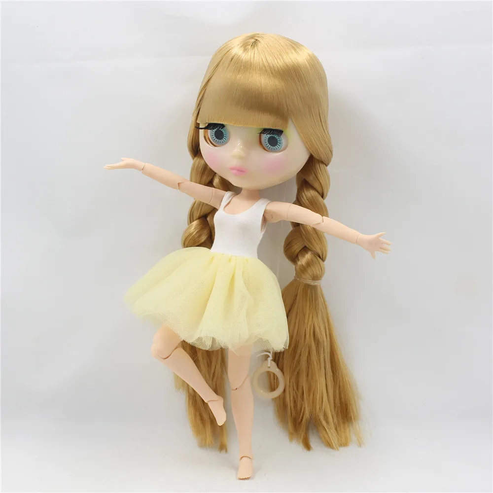 Ледяная фабрика Blyth кукла шарнир тело bjd игрушка светлые волосы прозрачное лицо подарок 1/6 30 см голая кукла