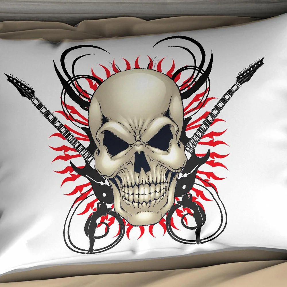 Набор постельного белья с 3D черепом ручная работа музыка Веселый череп