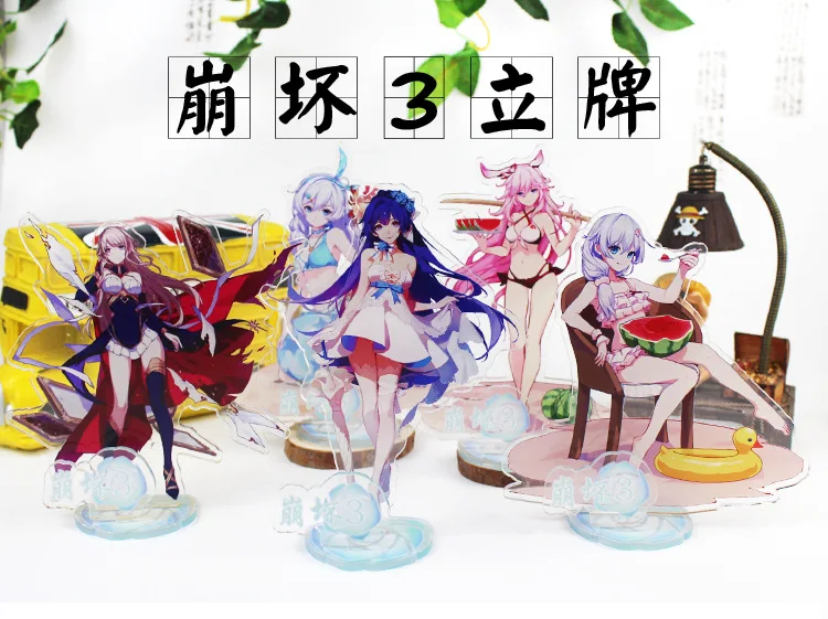 Honkai Impact 3 Yae Sakura Kiana Kaslana фигурка на акриловой подставке модель ювелирных изделий
