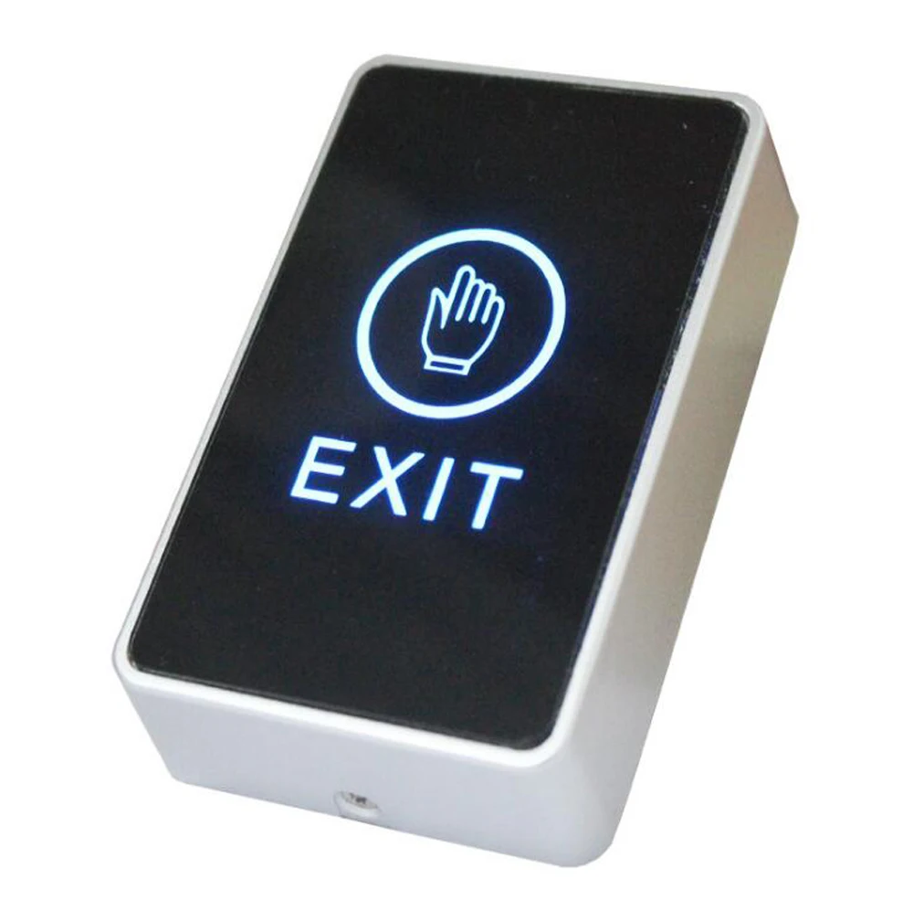 Bule Backlight Touch Exit Button Infrared Contactless Door Release Switch for Access Control System |