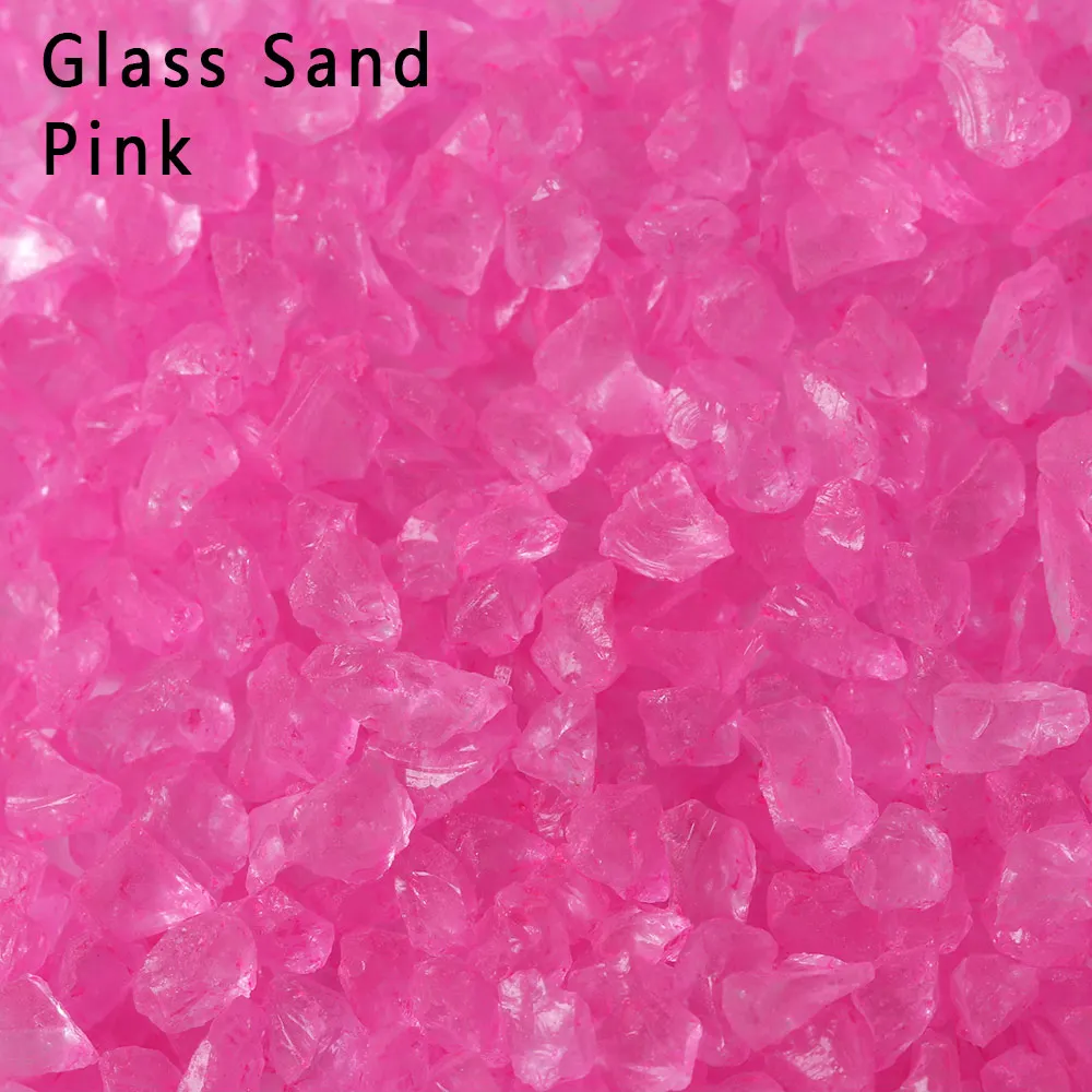 glass sand pink 1 сумка для микро ландшафтного дизайна песок Mini Stone миниатюры Террариум орнамент сад воды в аквариуме Funtain фигурка аксессуары «сделай сам» - Цвет: glass sand pink