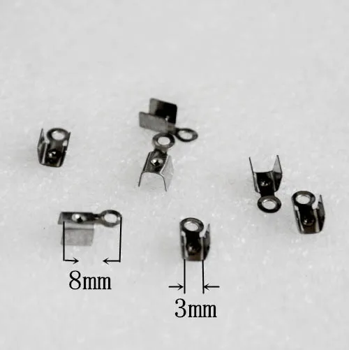 Обжимные концы для шнура из нержавеющей стали 8*3 мм коннекторы соединители