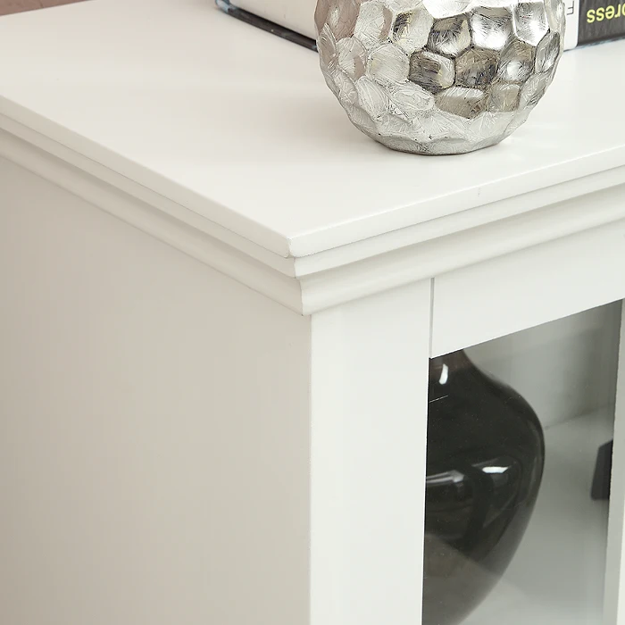 Простой зеленый пригодными для жизни американский стеклянная дверь книжный шкаф