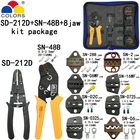 Набор для снятия изоляции, плоскогубцы, набор инструментов, SN-48B, 0,5-мм2, обжимные плоскогубцы, 8 челюстей для штекеровтрубизоляционных клемм