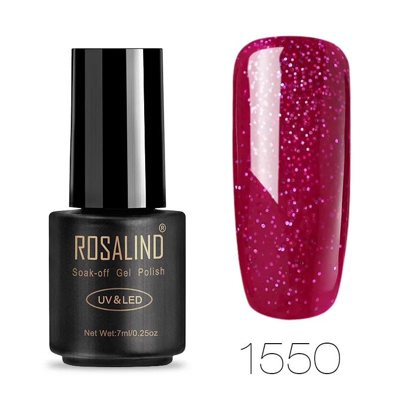 1550 ROSALIND 7 мл Гель-лак для ногтей Классическая серия 1323-1864 цвет Vernis Топ основа под лак искусство долговечный Замачивание Топ гель лак - Цвет: 1550
