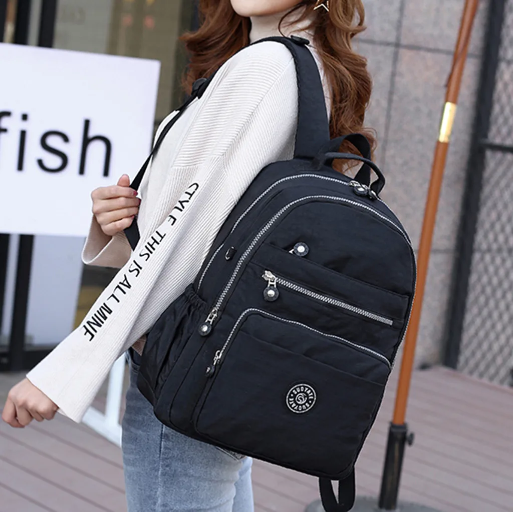 Школьный рюкзак для девочек-подростков Mochila Feminina, женские рюкзаки, нейлоновый водонепроницаемый повседневный рюкзак для ноутбука, женский рюкзак May13