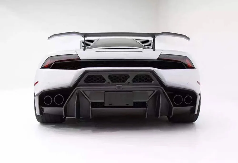 Углеродного Волокна кузова Наборы чехол для Lamborghini Huracan LP610 14-16 г Стиль Спереди разветвители боковые юбки сзади диффузор спойлер