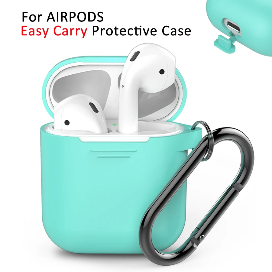 Мягкий силиконовый чехол для Apple Airpods противоударный защитный аксессуары