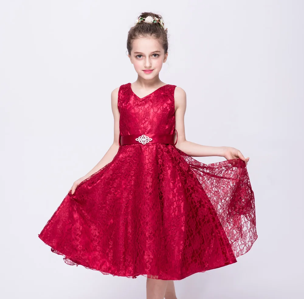 

Child Girls Dress Summer New 2019 Kids Sleeveless Princess Dresses High-end Children's Clothing 3-11year