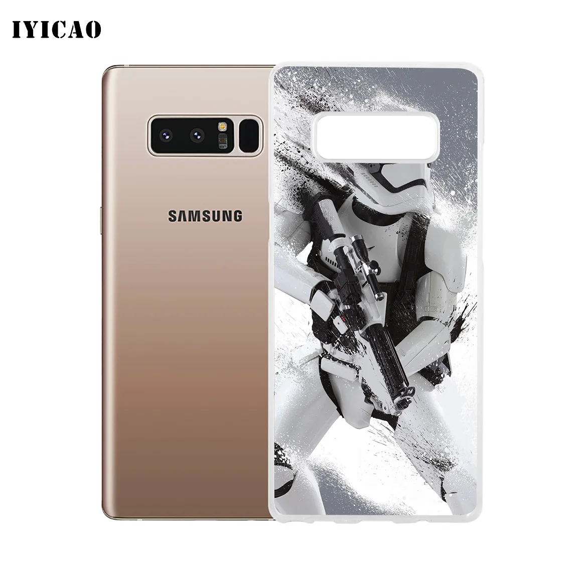Мягкий силиконовый чехол для телефона IYICAO Star Wars 8 movie Samsung A5 A6 Plus A7 A8 A9 J3 J5 J7 Note 9