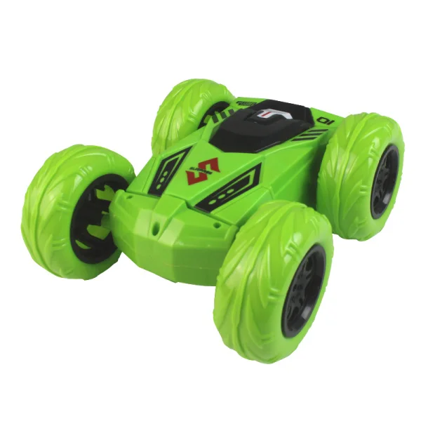 Зеленый JJRC Радиоуправляемый автомобиль 3D флип высокоскоростной трюк RC дрейф гусеничный на батарейках радиоуправляемый светодиодный игрушечный автомобиль с пультом дистанционного управления - Цвет: Зеленый