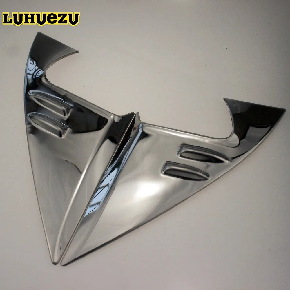 Cubierta de ventana triangular para espejo retrovisor lateral, accesorios de acero inoxidable para Toyota Land Cruiser Prado FJ 150 2010-2018