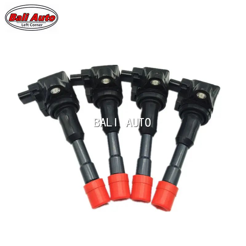 Left Corner 8X Genuine Japan HITACHI Rear And Front Ignition Coil For Honda Civic JAZZ FIT