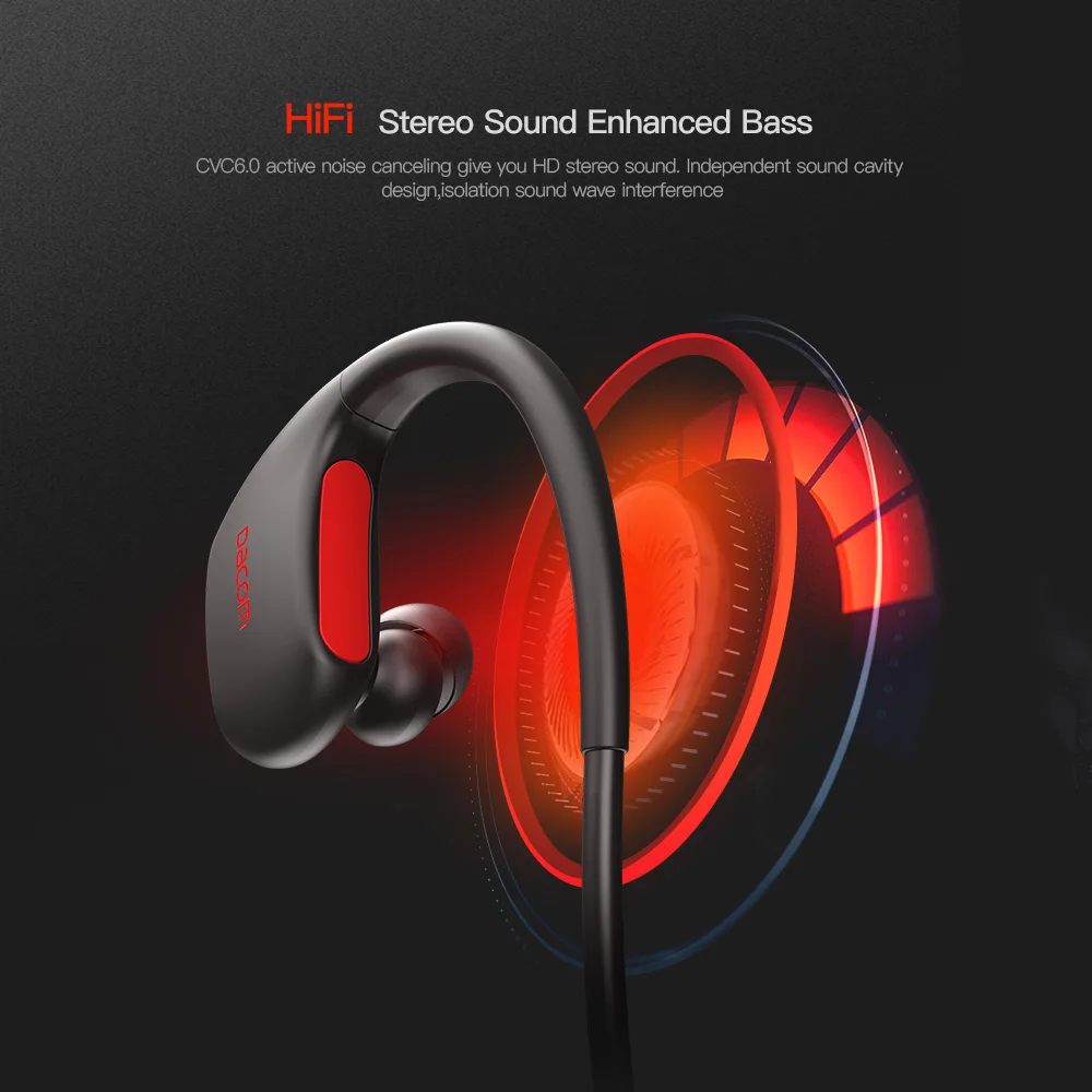 Водонепроницаемый Спорт стерео Bluetooth наушники Фитнес Беспроводной Наушники Hi-Fi