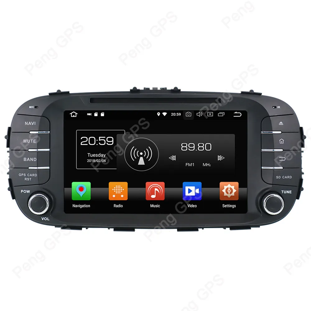 Автомагнитола 2 Din с восьмиядерным процессором DVD-проигрывателем Android 8 0