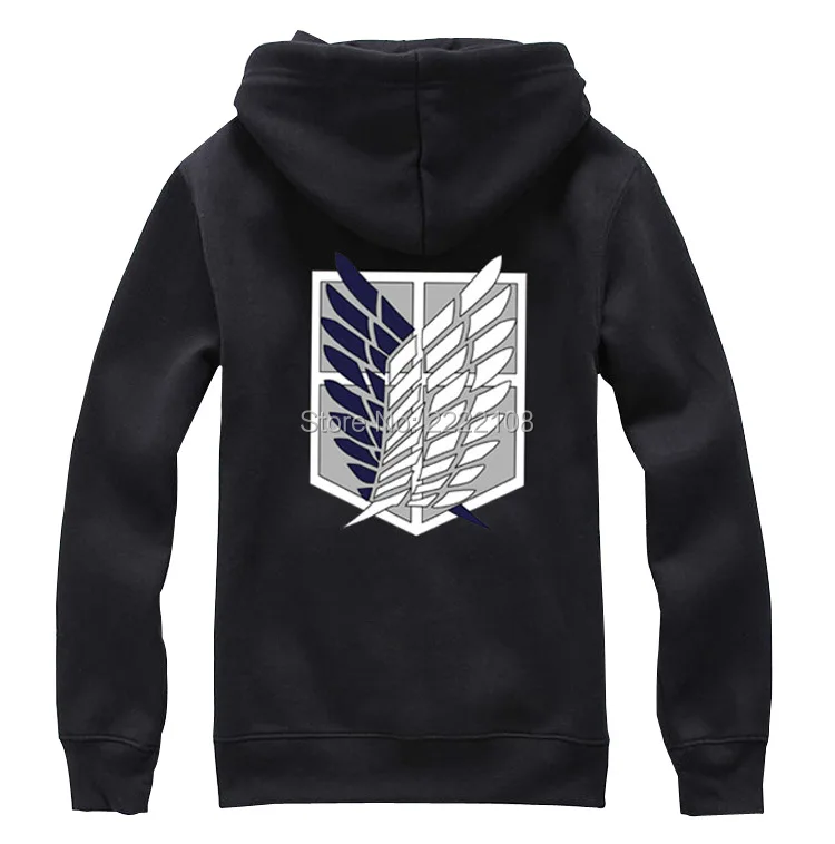 Cheap Anime Shingeki No Kyojin Attack On Titan Cosplay Costume Jacket Scratched Velvet Casual Hoodies Sweatshirt ForUnisex | Тематическая