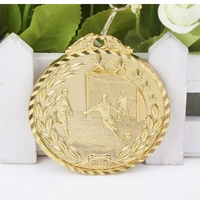 football medals gold color and silver color and branze color with ribbon