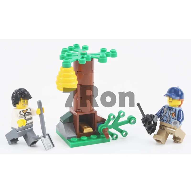 02096 город SWAT Mountain Special полиции Building Block образования Совместимо с Lego City 60171 кирпичи
