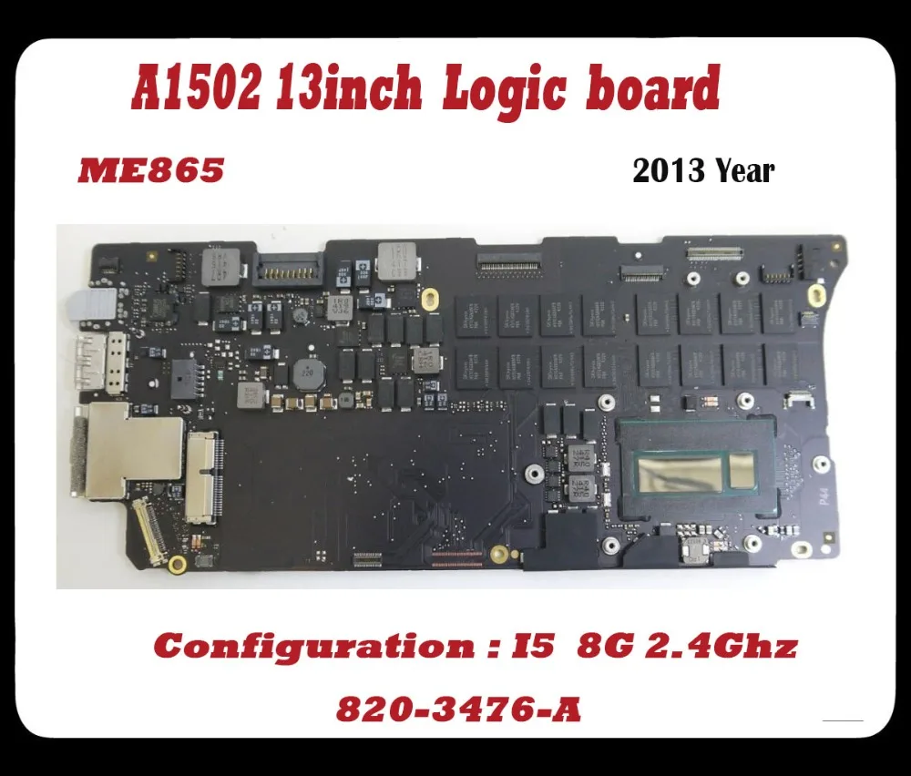 Оригинальная материнская плата A1502 протестированная 100% рабочая для Macbook Pro retina ME865