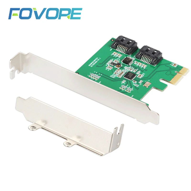 Pcie sata расширения PCI express SATA 3 карта контроллера 2 порта плата диск pcie ssd адаптер Raid