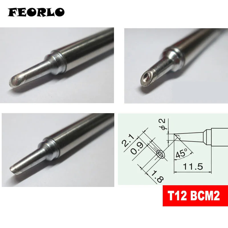 Электрический паяльник T12 BCM2 bсм3 для Weller WSP80 паяльная станция железный наконечник