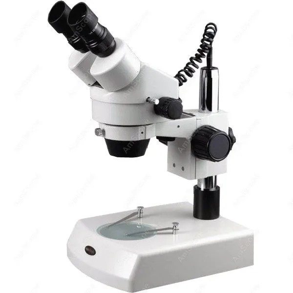 

Binocular Stereo Microscope--AmScope Supplies 3.5X-45X Binocular Stereo Zoom Microscope with Dual Halogen Lights