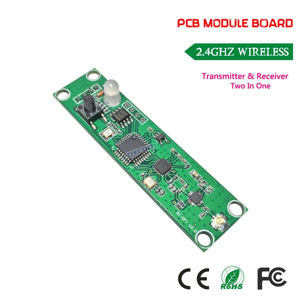 DHL Бесплатная доставка PCB 2 4G DMX 512 беспроводной модуль в светодиодное сценическое