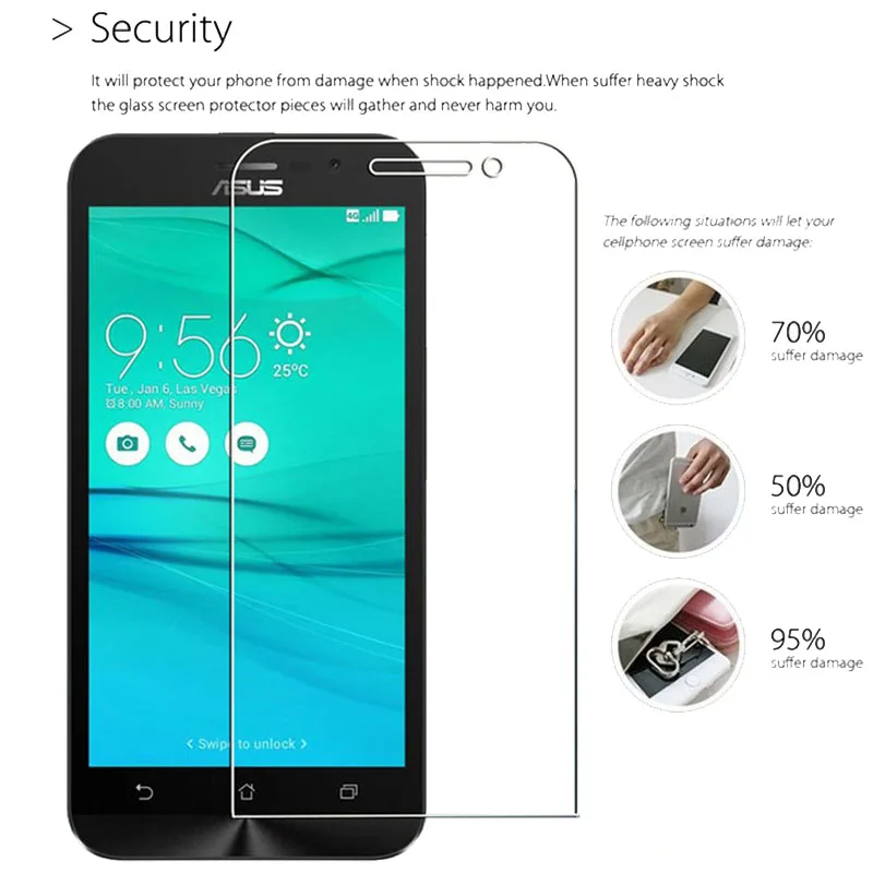 Для Asus Zenfone Go ZB500KL 5 0 &quotзакаленное стекло для ASUS ZB500KG X00AD X00BD Защитная пленка экрана