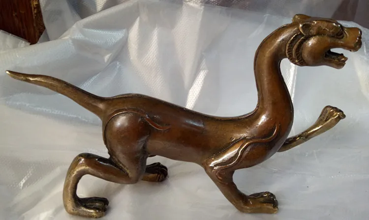 Китайская старинная скульптура статуя журнала Мао из меди подарок | Дом и сад