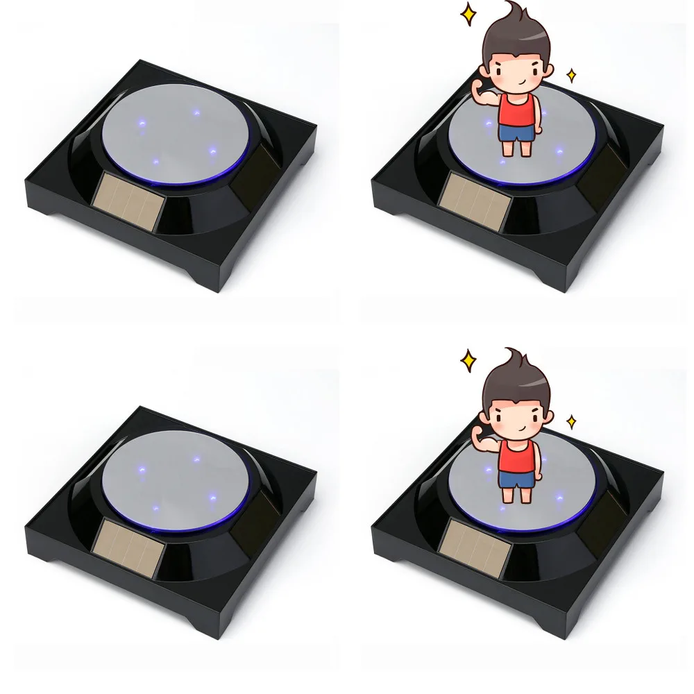 4 шт. зеркальный топ на солнечных батареях ювелирные часы черный Солнечный