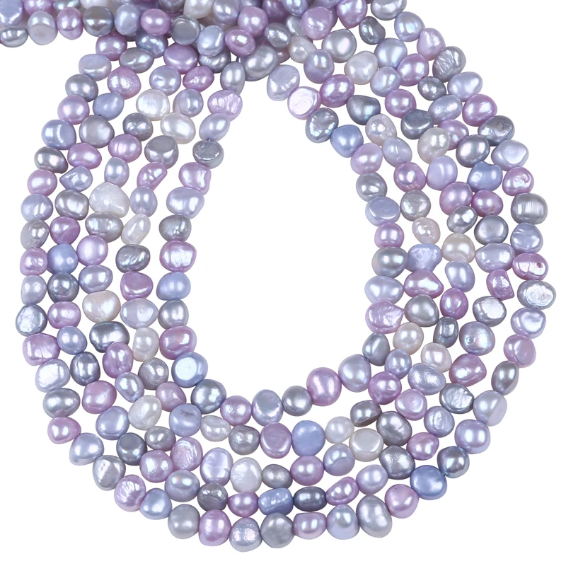 6 7 мм культивированные пресноводные жемчужные бусины 16 &quotв форме барокко для