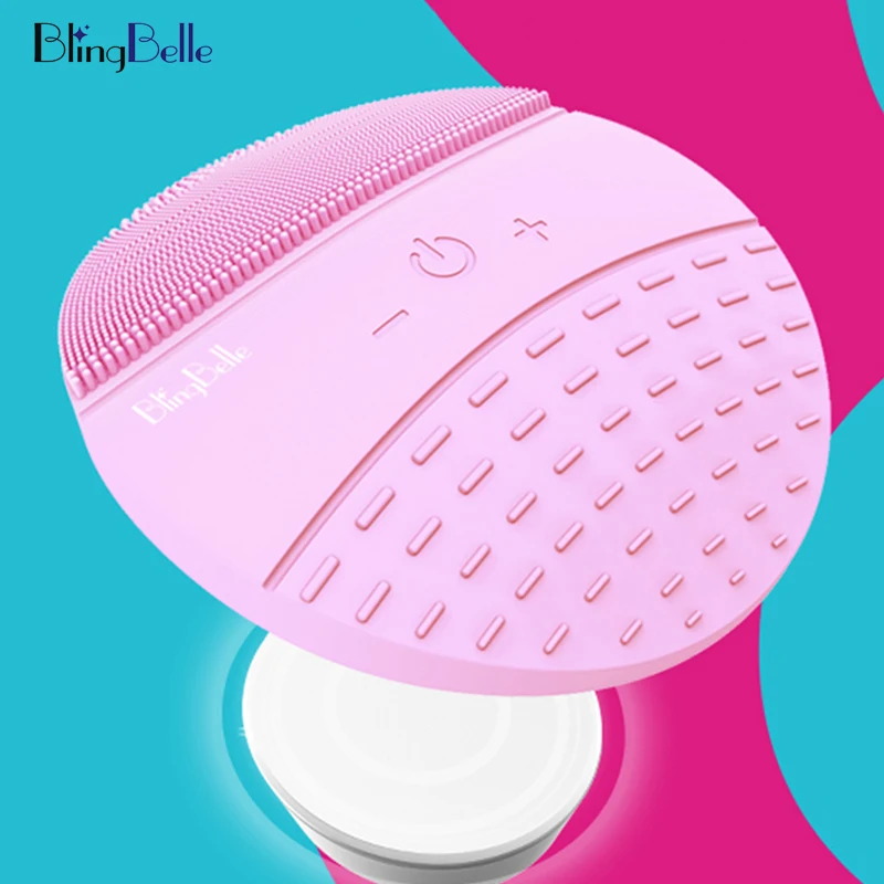 BlingBelle силиконовая электрическая щетка для лица грязная кисточка для чистки пор силиконовая кисть для лица косметологическая для ухода за кожей лица Инструменты