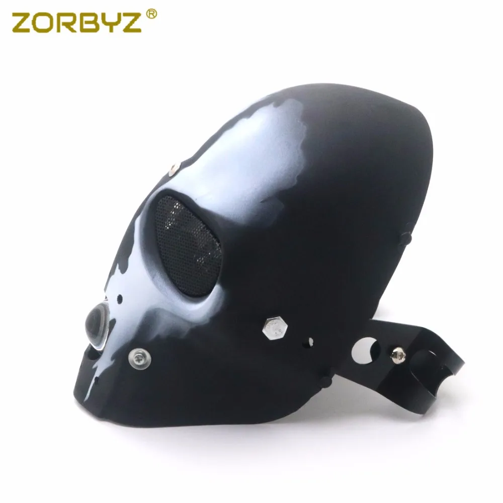 ZORBYZ светодиодный светильник для мотоцикла с черепом головы лампа 28-43 мм вилкой