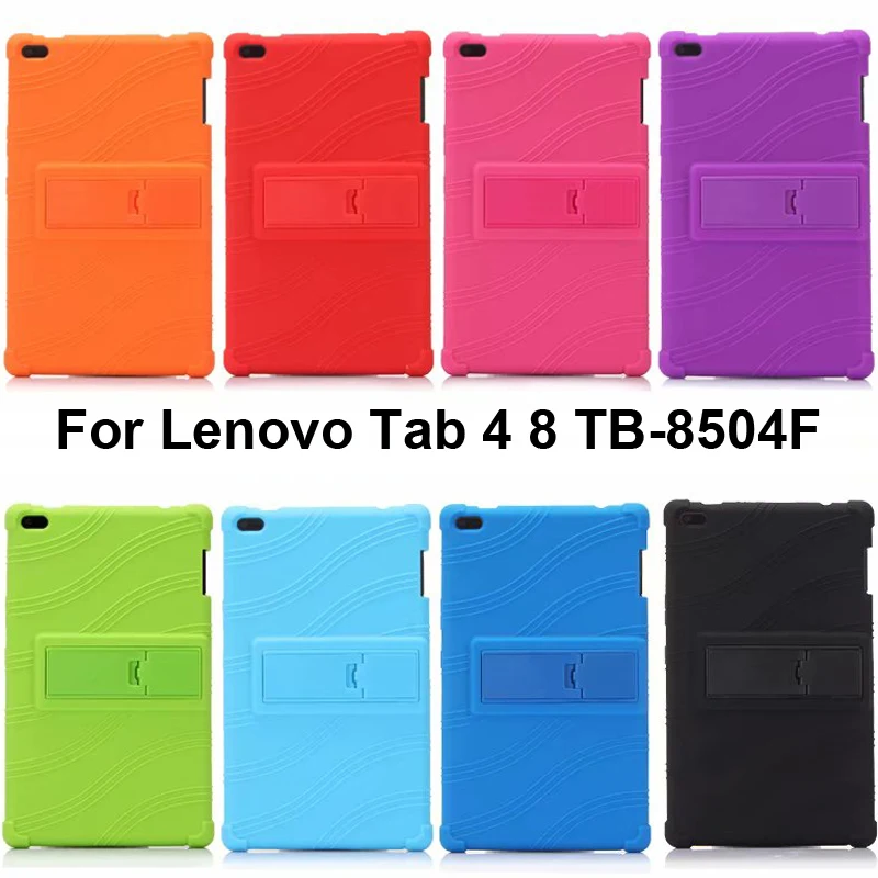 Силиконовый противоударный чехол подставка для Lenovo Tab 4 8 ТБ 8504FNX защитный tab4 0