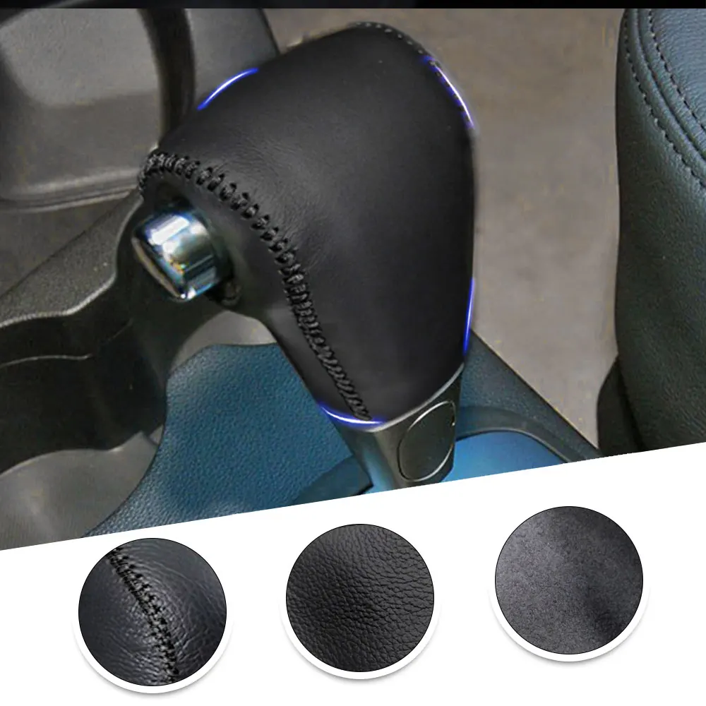 Для HYUNDAI Tucson 2006-2013 AT 1 шт. ручка переключения ручного тормоза из искусственной кожи, чехол для рычага переключения передач, декор салона автомобиля, ручка переключения передач