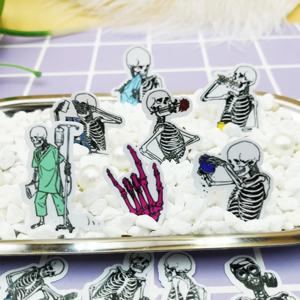 20/40 шт. Fun Life люди череп украшения Скрап Бумага Стикеры s DIY стикер для рукоделия фото украшение для дневника