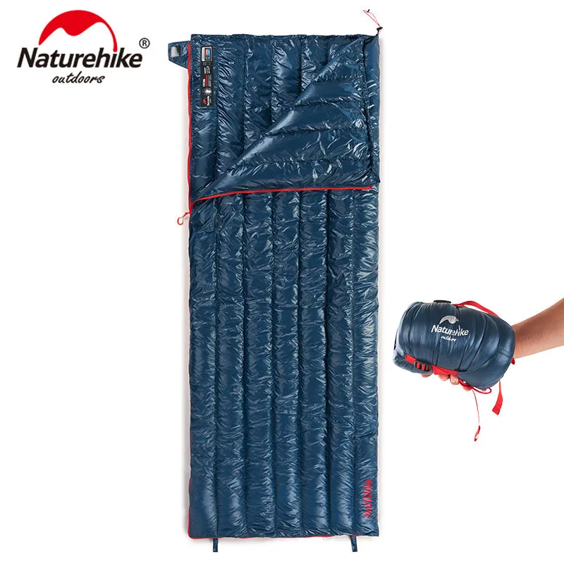 

2023 Naturehike Ultralight Waterproof White Goose Down Sleeping Bag Envelope Type Lazy Bag Camping Sleeping Bags NH17Y010-R