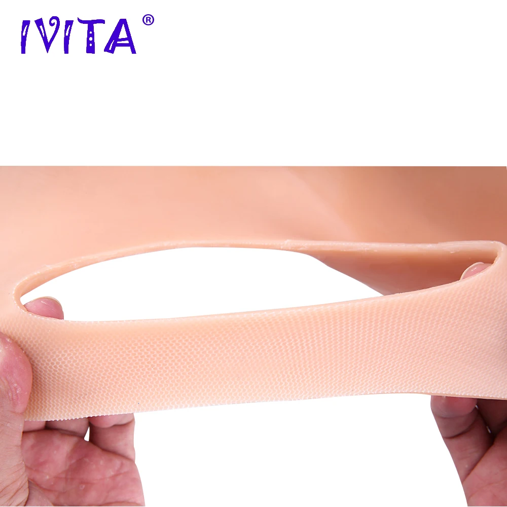 Искусственная силиконовая грудь IVITA поддельные груди для трансвеститов бежевого
