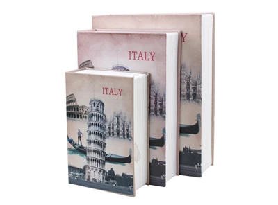 Italy Книга в форме словаря Копилка Монеты ключи Сейф деньги секретный замок для книги-вверх вещи коробка для хранения - Цвет: Italy