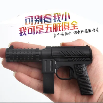 Хроматические крутые уличные игрушечные пистолеты 1:6 металлический пластиковый мини-пистолет мягкая пуля пистолет мальчик подарок сплав CS игра руководство Игрушечная модель пистолета - Цвет: 5