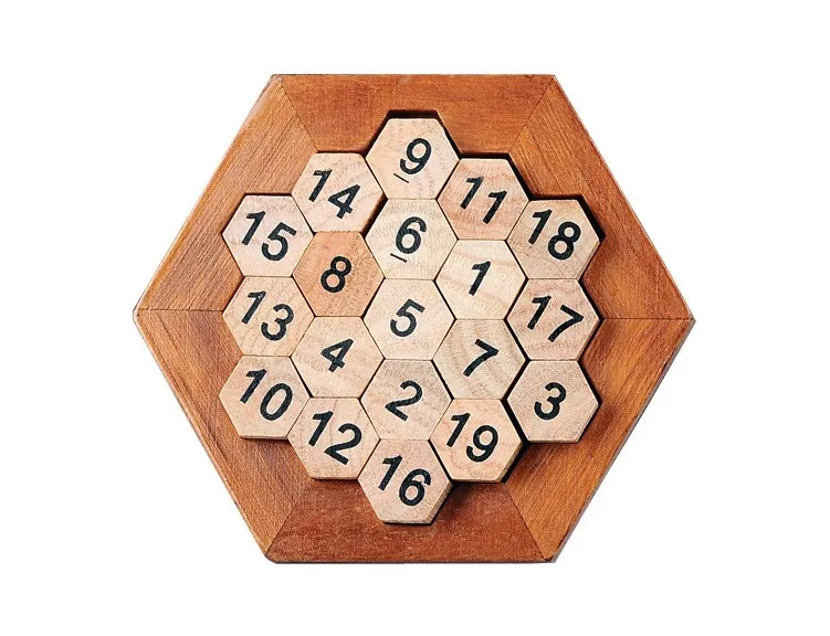 Jigsaw fancy puzzle luban lock honeycomb numbers toy Adults and children's | Игрушки и хобби