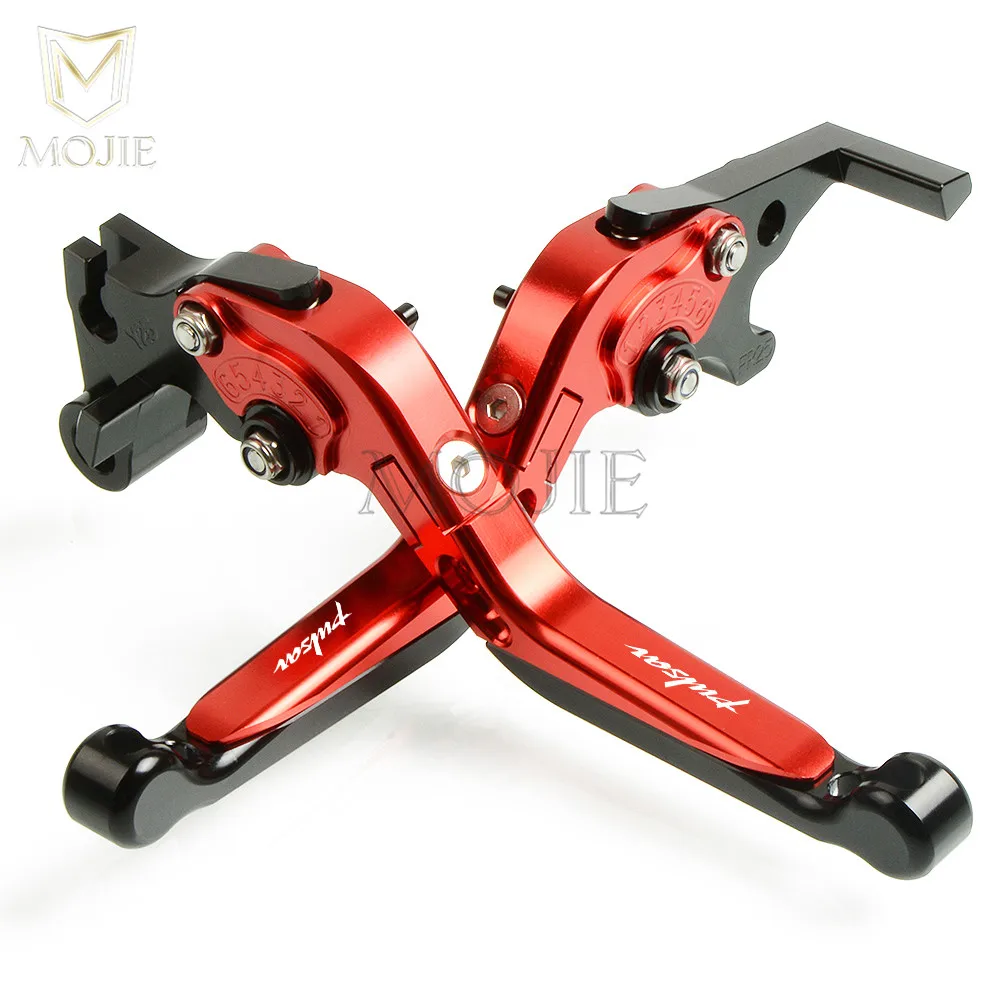 Red Black Для Bajaj Pulsar 200 NS 200 RS 200 как 200NS 200RS 200AS мотоцикла рычаг cnc регулируемые Складные Выдвижные сцепные рычаги - Цвет: Red Black