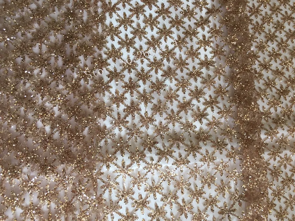 5 ярдов/партия блестящая сетка цвета шампанского | Дом и сад