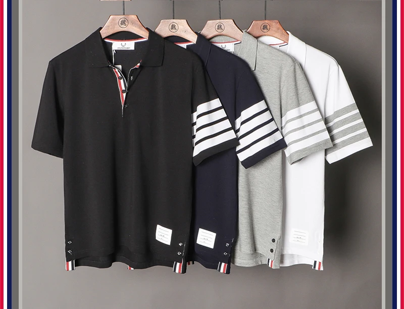 Высокая Новинка Роскошные 19ss мужские золотые вышитые полосатые модные рубашки поло рубашка хип хоп скейтборд хлопок поло Топ тройник# G28