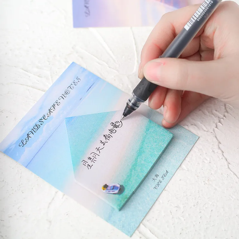 30 страниц блокнот для записей клейкие заметки серия геометрических природных