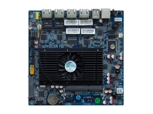 HCIPC 2063-1 LAN-HCM25L4-A - Материнская плата с Атом D2550, 4 гигабитными LAN, обходным подключением, 2 SATA, 6 USB 2.0, 1 COM, 1DDR3, VGA_H, 12V и поддержкой Firewall.