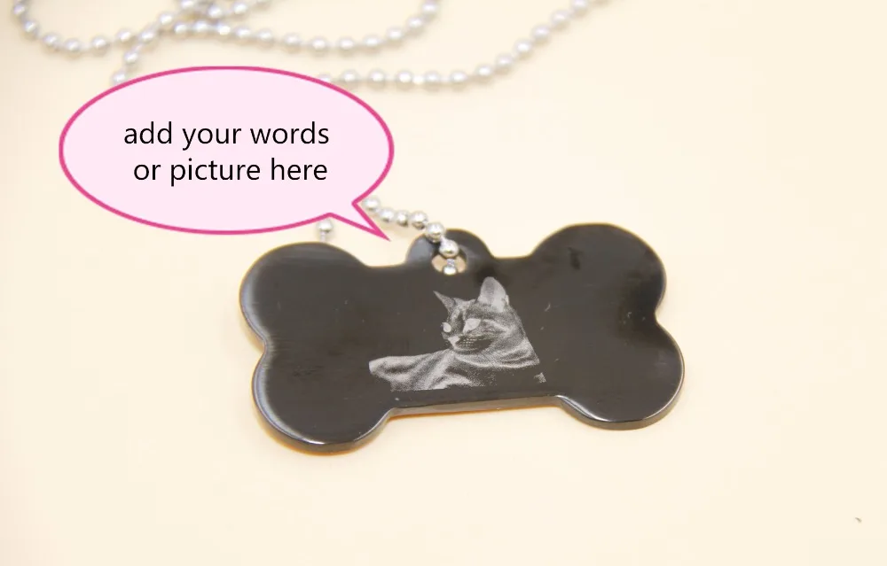 Персонализированная бирка для собак в форме кости на заказ титановые Ювелирные