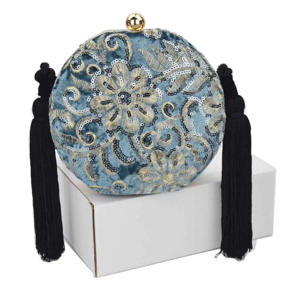 Модные винные бархатные клатчи женские с бахромой сумки на плечо для дам кошелек