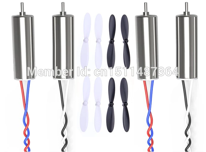 

4pcs/Lot 8x20mm Motor For Hubsan X4 H107C H107D RC Quadcopter Wholesale +Propeller