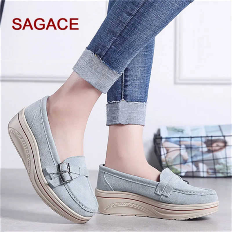 SAGACE/Женская обувь на толстой подошве модные повседневные кроссовки